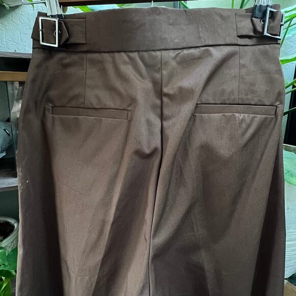MONTS Dark Brown Wide Leg, High Rise Pants Size S - Picture 2 of 9